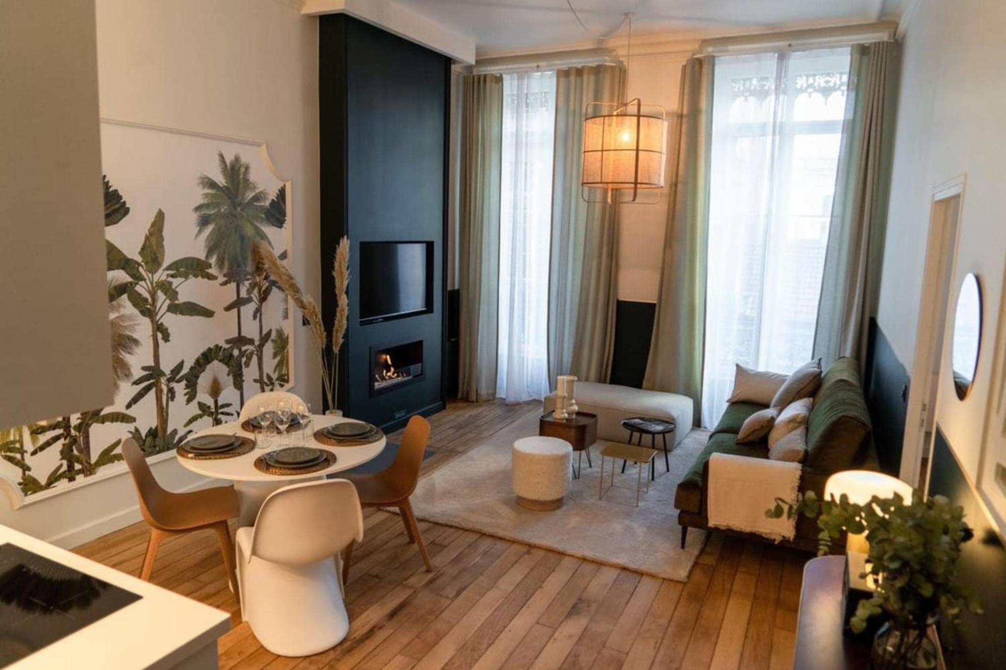 Beige Hospitalite - Coco - Hypercentre-2Chambres-Parking-Zen Сент-Этьен Экстерьер фото