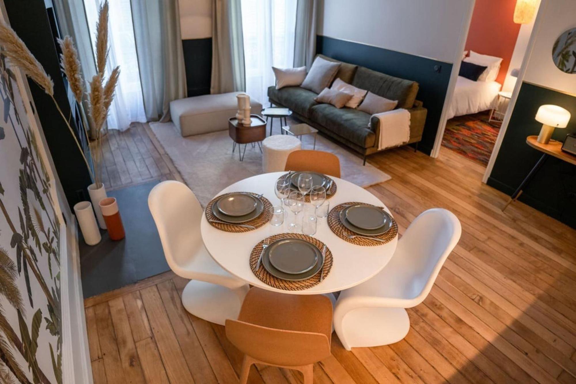 Beige Hospitalite - Coco - Hypercentre-2Chambres-Parking-Zen Сент-Этьен Экстерьер фото
